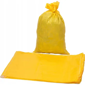 Pytle na odpadky Polypropylenový pytel 65x105 cm žlutý 50 kg 50 ks