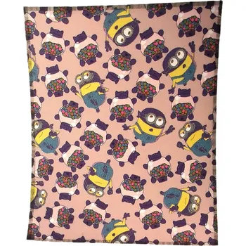 Dětská deka Dětská deka Carbotex 130 x 160 cm fialová Mimoni