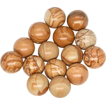 Přírodní kuličky ze serpeggiante mramoru 16 mm 5 ks Dekorace do interiéru Těžítka Výroba šperků Minerální ozdoby Kameny