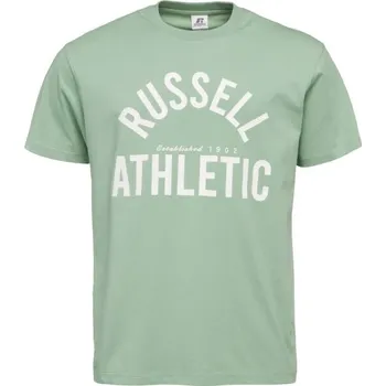 Pánské tričko Russell Athletic T-SHIRT XXL Světle zelená, Bílá