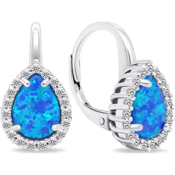 Náušnice Brilio Silver Půvabné stříbrné náušnice se syntetickými opály EA636WB + 2 měsíce na vrácení zboží