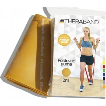 THERA BAND Thera-Band posilovací guma 2 m, zlatá, max. silná