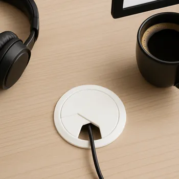 kabelová chránička Interex PVC kabelová průchodka 60 mm / Bílá