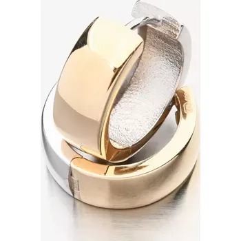 Náušnice Dámské náušnice zlato mix 585 oboustranné kruhy PKL22-068