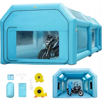 Stan SucceBuy Nafukovací Stan 6x3x2.5M 330W Modrý Stan Kempingový