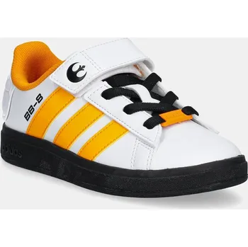 Chlapecké tenisky Dětské sneakers boty adidas DROIDS Grand Court 2.0 oranžová barva, IH1137 22X, EUR 33.5