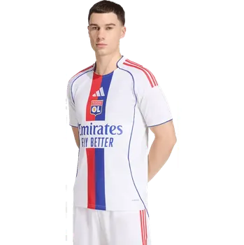 Pánský domácí fotbalový dres Adidas Olympique Lyon 25/26 bílý