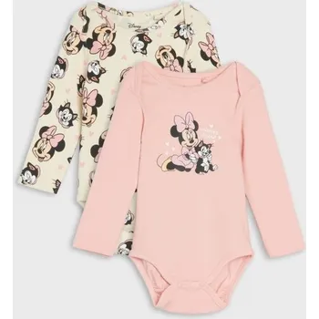 Kojenecký body Sinsay - Sada 2 body Minnie Mouse - růžová - 9189C-38X - 9189C-38X-56