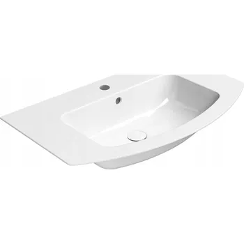 Umyvadlo Nástěnné umyvadlo půlkruhové GSI bílé