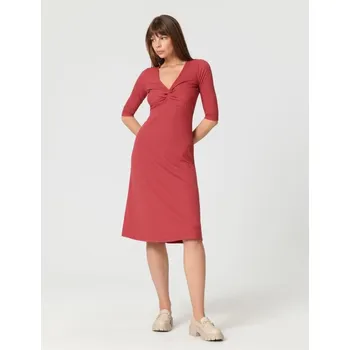 Dámské šaty Sinsay - Midi šaty s nabíráním - růžová - 7208X-38X - 7208X-38X-S-1