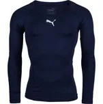 Pánské funkční triko Puma LIGA BASELAYER LONG SLEEVE TEE S Tmavě modrá