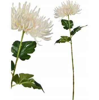 umělá květina Větvička chryzantémy VIRIDIS 70 cm krémová