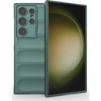 Pouzdro na mobilní telefon Rugg odolný gelový obal na Samsung Galaxy S24 Ultra - zelený