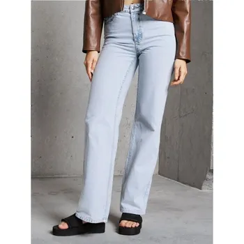 Dámské džíny Sinsay - Džíny wide leg s vysokým pasem - modrá - 865EV-05J - 865EV-05J-36