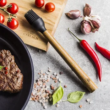 Mašlovačka GERLACH Natur 32 cm - silikonový kuchyňský kartáček