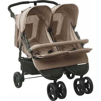 Kočárek Sportovní kočárek pro dvojčata, barva taupe, st
