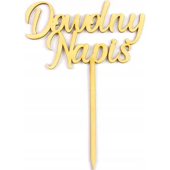 Jedlá dekorace na dort ZÁPICH DO DORTU NÁPIS Eco, velká