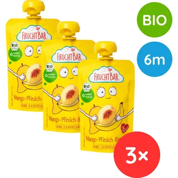 Dezert banán-broskev-mango Fruchtbar 300 g