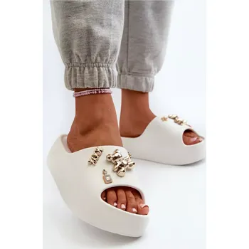 Dámské polobotky Pantofle 4AX-15 bílé - Step in style 40-41