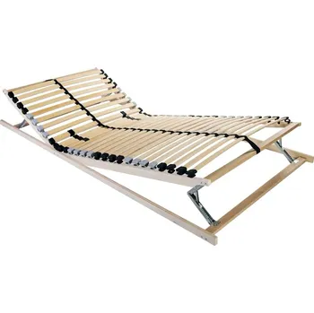 Postelový rošt vidaXL Lamelový rošt s čelo Hnědá 100 x 190 cm Masivní bukové dřevo [42015247]