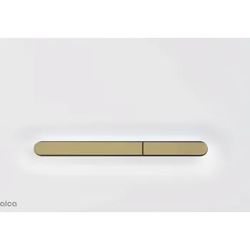 Alcadrain Linka Ovládací tlačítko pro předstěnové instalační systémy, bílá-mat/zlatá-mat