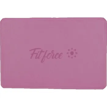 Yoga blok Fitforce YOGA BLOCK UNI Růžová