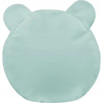 Taburet Podnožka PLUSZOVÁ dekorativní TEDDY taburet PERLOVÁ