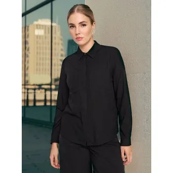 Sinsay - Viskózová košile s kapsami - černá - 198FI-99X - 198FI-99X-XXL