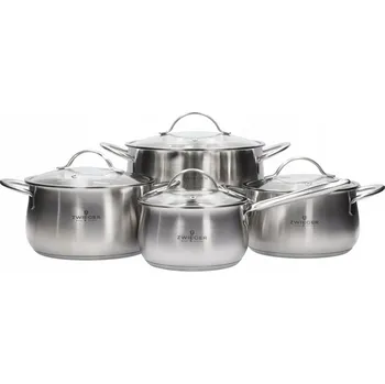 Sada hrnců Zwieger Practi Plus nerezová ocel 8 dílů