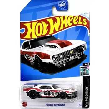 autíčko Custom '68 Camaro White (F1) - Hot Wheels
