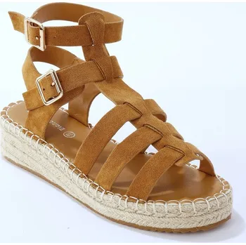 Dámské sandále Páskové sandály římanky karamelová 39