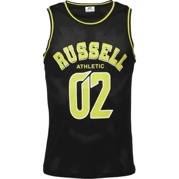 Pánské tílko Pánské tílko Russell Athletic TOP BASKET M Černá, Žlutá