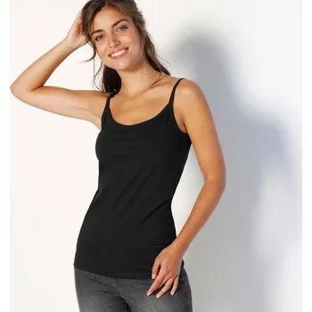 Dámské tričko Top s úzkými ramínky, z bio bavlny černá 54
