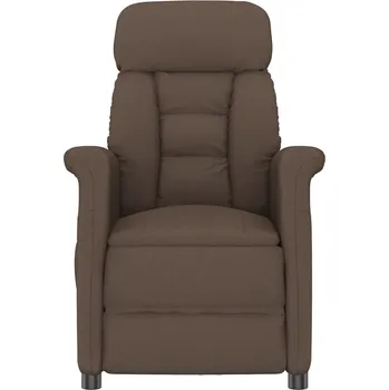 Masáž vidaXL Masážní křeslo s polštářem Hnědá 70.5 x 96.5 x 95 cm Umělá kůže