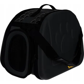 přepravka pro zvíře Přepravka Purlov, taška pro kočky králíka malého pejska, černá, skládací