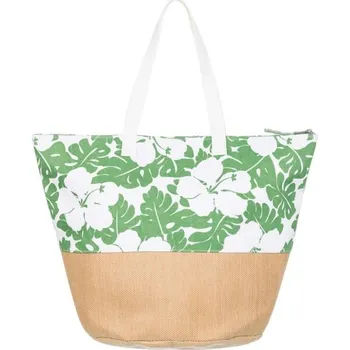 Kabelka Dámská taška Roxy WAIKIKI LIFE UNI Zelená, Béžová, Bílá