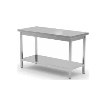 Dílenský stůl Pracovní stůl svařovaný bez lemu a policí hloubka 700mm, délka 800x700x850mm