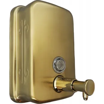 Dávkovač mýdla Ruční nástěnný dávkovač mýdla Aqua-Tek 500 ml, zlatý