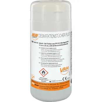 Zdravotnický materiál M+W Dez.utěrky Plus 100ks - 100ks - dóza