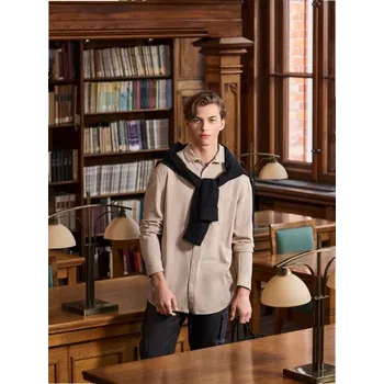 Sinsay - Košile s vysokým podílem viskózy - béžová - 097EV-08X - 097EV-08X-M