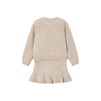 Dívčí svetr Mayoral Dětský komplet 4934 Béžová Regular Fit 8Y