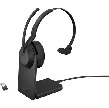 Sluchátka Jabra Evolve2 55/Mono/ANC/USB/BT-USB/Bezdrát/MS/Stand/Černá