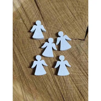 Vánoční dekorace Dekorace bílý anděl 5 ks
