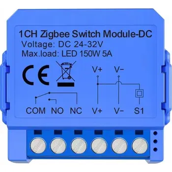 IP kamera Beznapěťový NC NO ovladač brány kamna Zigbee TUYA EweLink Z2M DC24-32V