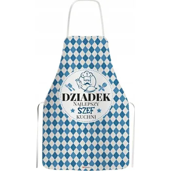 Kuchyňská zástěra KUCHYŇSKÁ ZÁSTĚRA DEN DĚDEČKA NEJLEPŠÍ ŠÉFKUCHAŘ