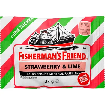 Bonbon LOFTHOUSE OF FLEETWOOD LTD., Fleetwood, Lancs Fisherman's Friend Strawberry & Lime ohne Zucker 25g