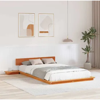 Postel vidaXL Rám postele Hnědá 120 x 190 cm dřevo [872412]