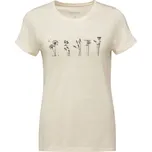 Dámské triko Devold CLASSIC "FLOWERS" M Bílá, Černá