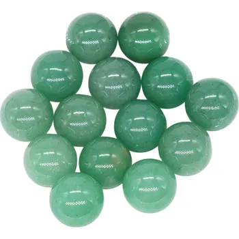 Přírodní zelený aventurin Kuličky 16 mm Sada 5 ks Minerální korálky pro výrobu šperků Dekorace Talisman Léčivé kameny DIY tvoření