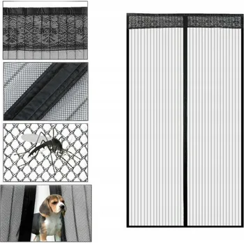 Síť proti hmyzu Sítě proti hmyzu do dveří Malatec černá 100 x 210 cm